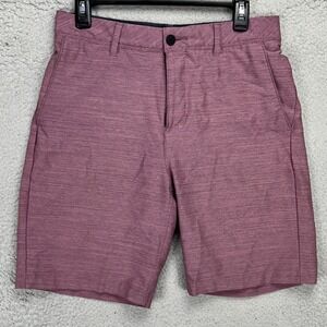 VRST Mens Golf Chino Shorts 32 Purple Performance‎ Tech Stretch Pockets Comfort